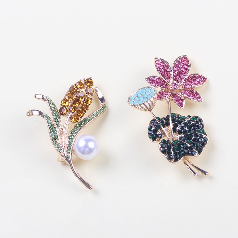 (MớI) Ghim GàI ÁO HìNh CáNh VàNg ĐíNh Đá Xinh XắN