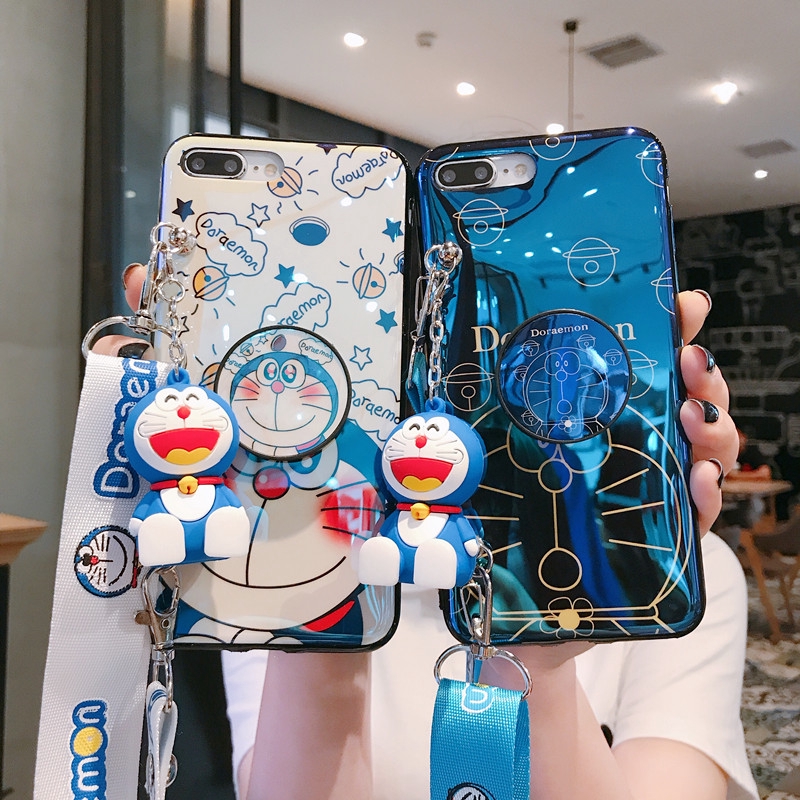 Ốp điện thoại in hình Doraemon dễ thương cho Vivo Y17 Y12 Y11 Y15 Y50 Y30 S1 V15 V17 / Pro V19 Y91 Y91i Y95 Y91c Y81 Y81i Y71 Y53