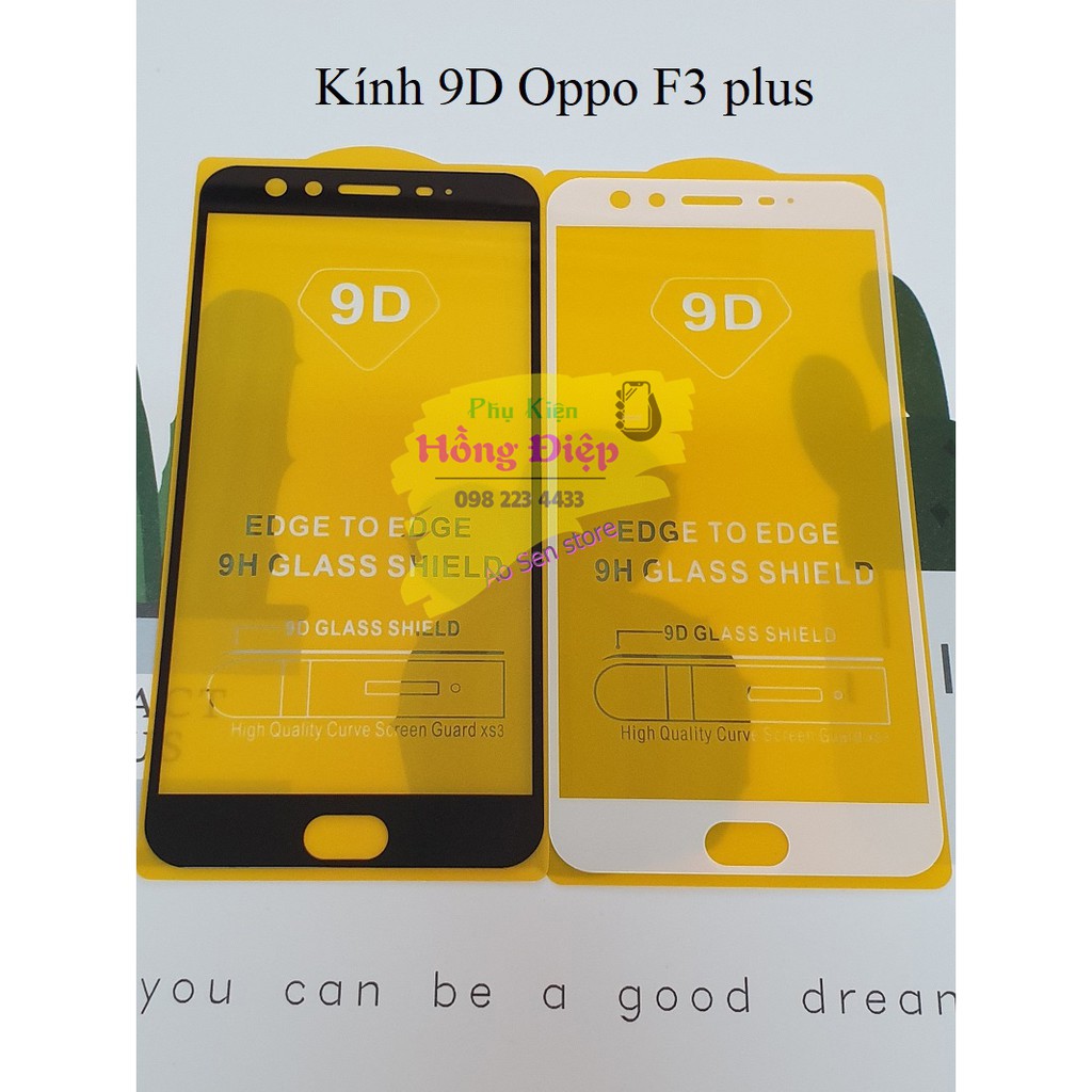 Cường Lực Full Màn 9D OPPO F3,F3 Plus,F5,F7,F7 Youth,F9,F11,F11 Pro