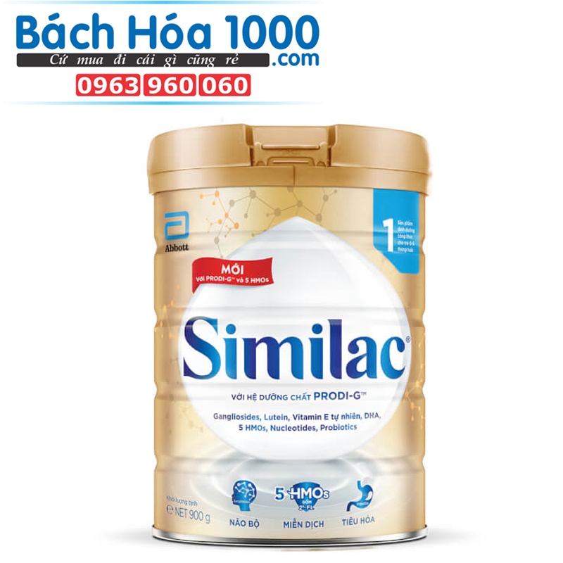 Sữa bột Abbot similac 1,2,3,4 lon 900g