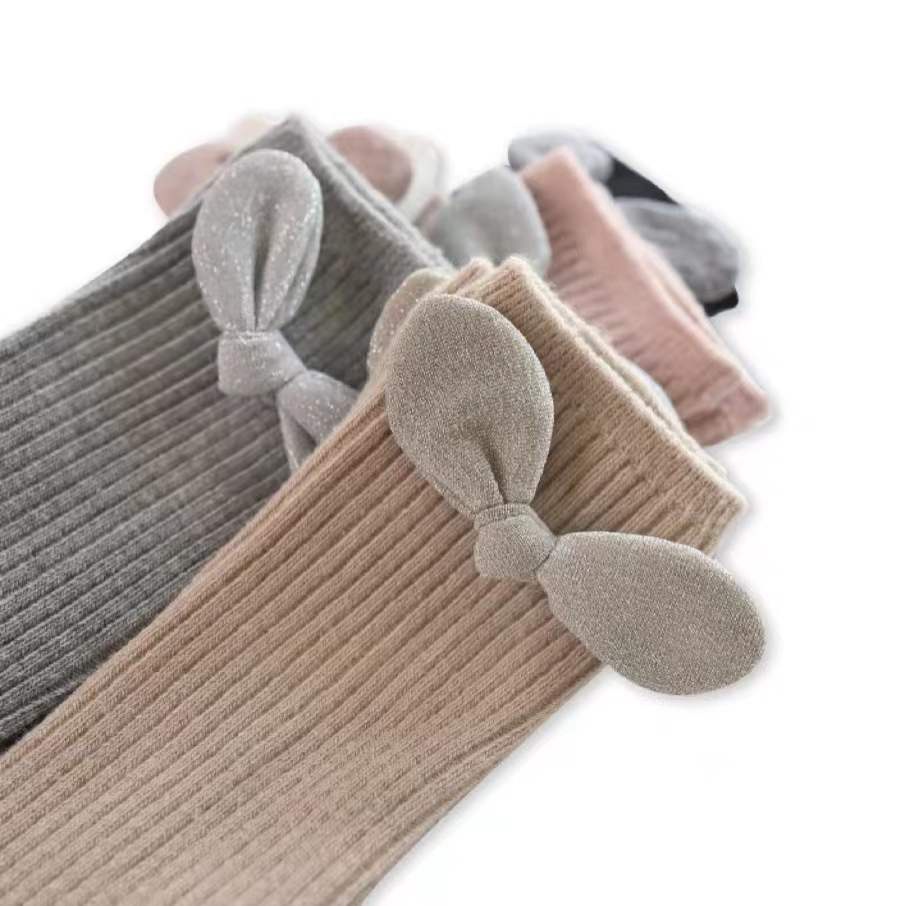 Vớ dài gắn nơ dễ thương cho bé 1-8 tuổi