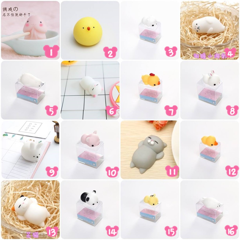 Ushihito (Mochi, Squishy, Ciu,..) CÓ HỘP, kèm hình thật RShip toàn quốc