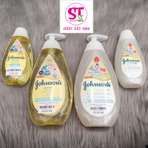 Sữa Tắm Gội Toàn Thân JOHNSON'S cho bé mềm mịn như bông - TẮM GỘI 200ml - 500ml
