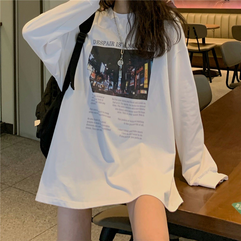 Áo sweater cổ tròn tay dài phong cách Hàn Quốc trẻ trung | BigBuy360 - bigbuy360.vn
