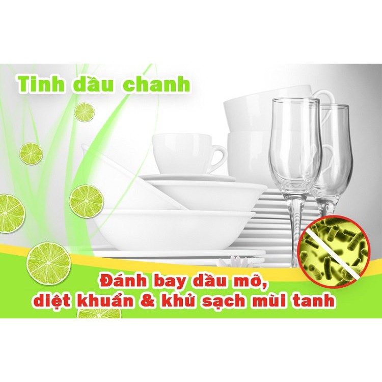 Nước rửa chén Gift hương chanh (can 4kg)