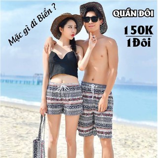 Quần đôi đi biển kkk