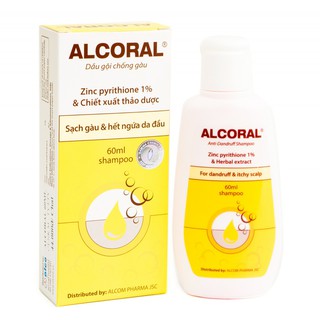 Dầu Gội Trị Gàu Alcoral 60ml