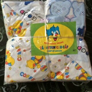 Sét 10 tã chéo cotton cho bé sơ sinh