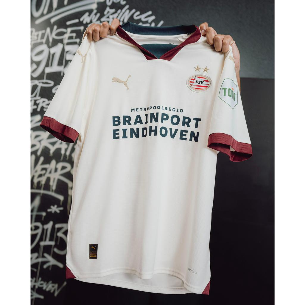 Áo Thun Bóng Đá In Chữ Eindhoven away 23 / 24 Size S-2XL