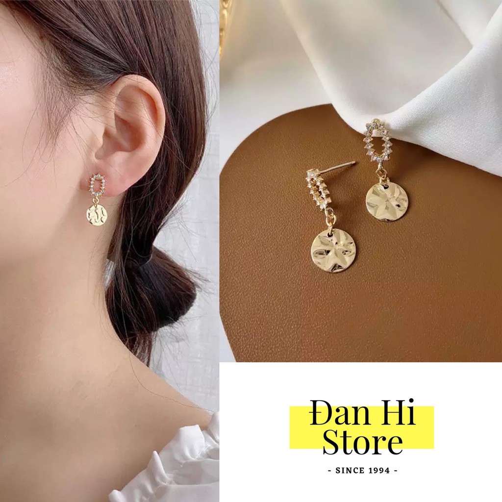 035 [mới 2021, ảnh thật, FREESHIP] khuyên tai, bông tai chốt bạc 925 cao cấp - Danhi.Store