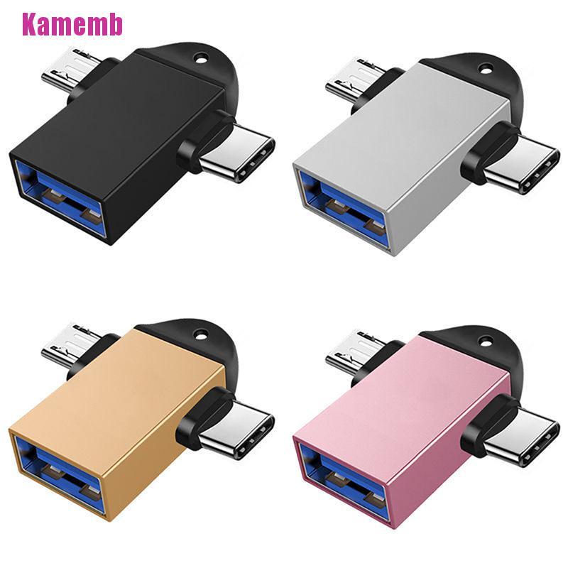 Đầu Chuyển Đổi Từ Usb Sang Type C Micro Usb Otg Sử Dụng Tiện Lợi Cho Android