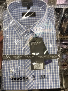 Áo sơ mi nam trẻ dài tay công sở slim fit body Sadoga ảnh thật