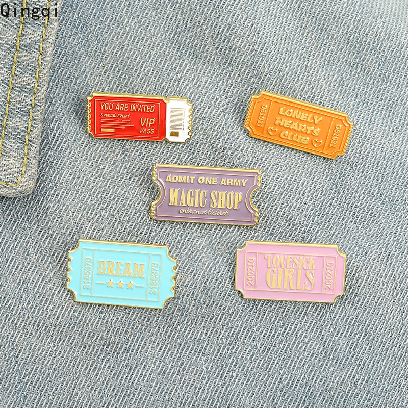 Ghim cài áo MISS ZOE kiểu chiếc chữ hoạt hình dễ thương tùy chọn màu sắc