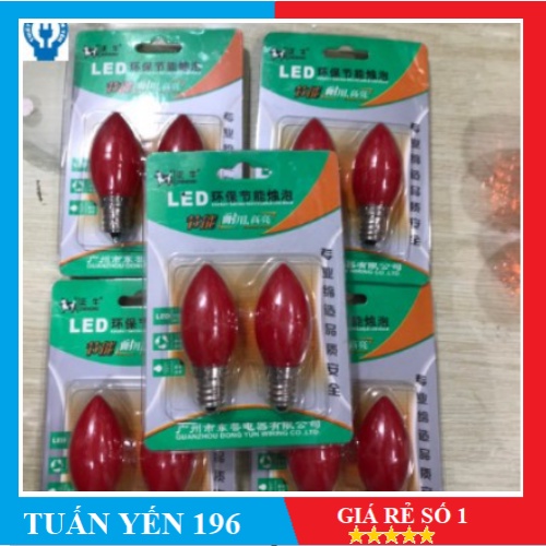 ⚡️Combo 5 ⚡️vĩ 10 bóng ớt led siêu sáng E12