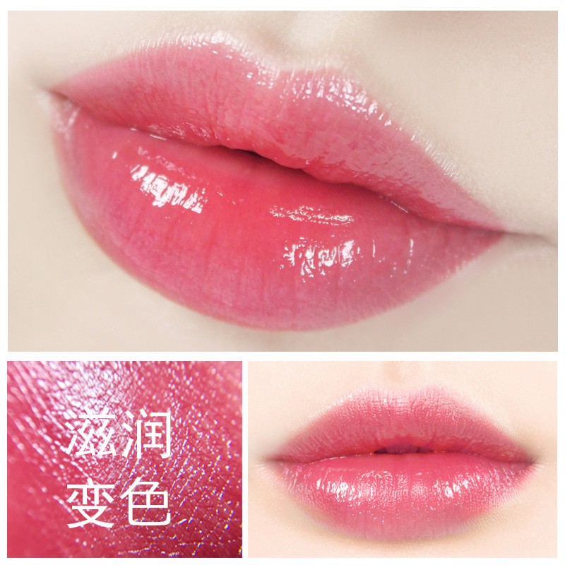 Son Dưỡng Ẩm Kiss Beauty Chiết Xuất Từ Lô Hội Tự Nhiên Thay Đổi Màu Theo Nhiệt Độ