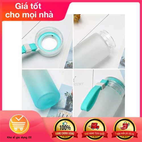 Bình Đựng Nước Thủy Tinh Hello Master 450ml