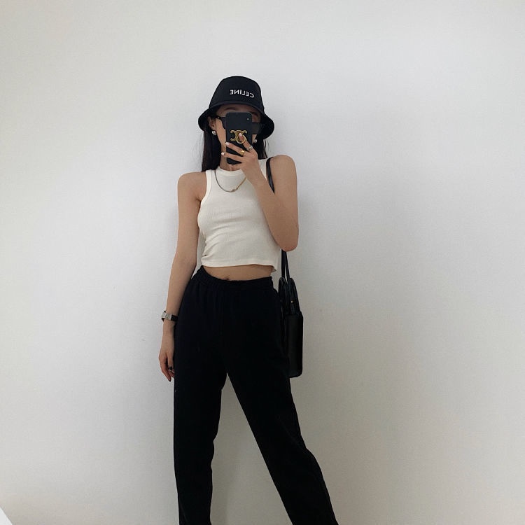 Áo Thun Thể Thao Sát Nách Lưng Cao Thời Trang Mùa Hè Cho Nữ