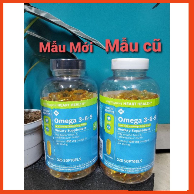 [ Bill Mỹ ] Mẫu Mới    Mẫu mới Viên uống Omega 369 Của Mỹ 325 Viên - omega 3-6-9 Member's Mark