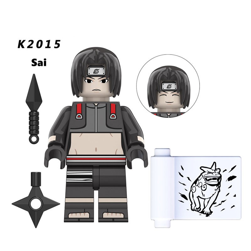 Mô hình đồ chơi lego nhân vật hoạt hình naruto aktski rock lee orochimaru vui nhộn độc đáo kdl803