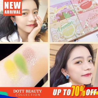 [Hàng mới về] Bảng Phấn Mắt Trang Điểm Màu Cam Đào Ánh Ngọc Trai Lấp Lánh