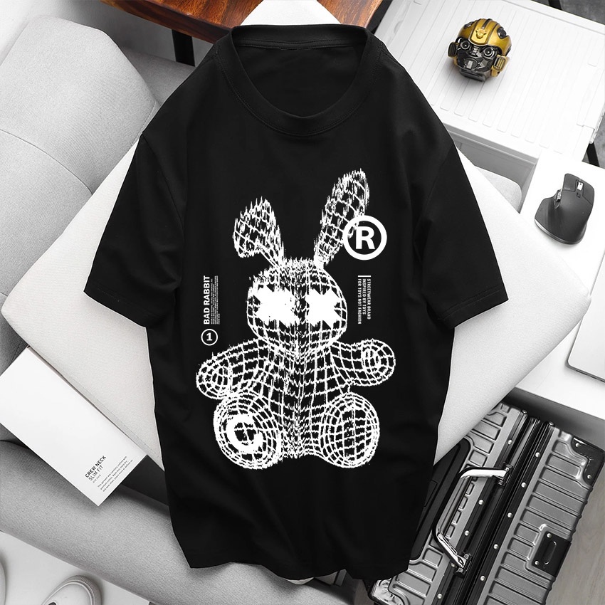 Áo Thun Unisex BEEBEE 100% Cotton Bad Rabbit -BR001 | BigBuy360 - bigbuy360.vn
