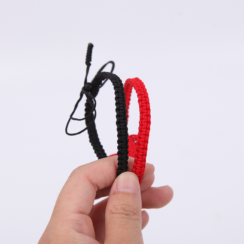 1 Vòng Tay Dây Bện Màu Đỏ/Đen Thời Trang Cho Cặp Đôi