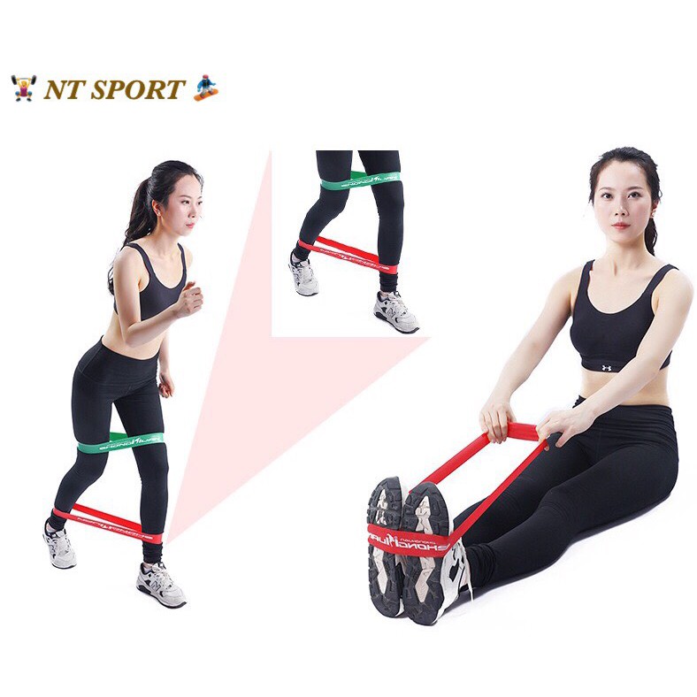 Dây Đàn Hồi Kháng Lực Redcore, Dây Tập Mông, Dây Kháng Lực, Dây Miniband, Dây Trợ Lực, Thể Thao, Gym, Yoga