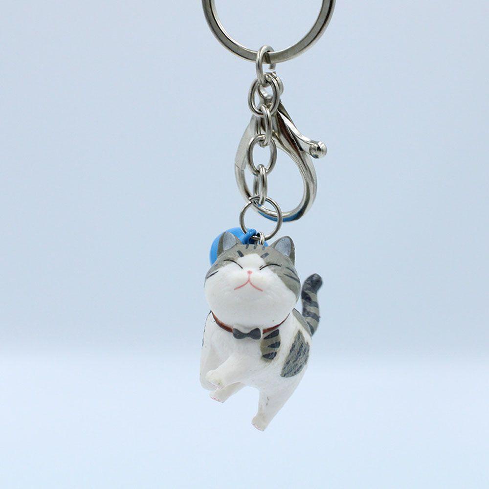 Móc Khóa Hình Mèo Hoạt Hình Gắn Chuông Dễ Thương 2life