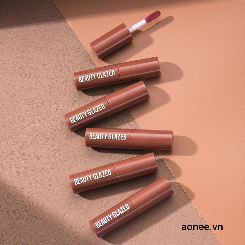 ✨✨Son kem lì BEAUTY GLAZED kháng nước lâu trôi 12 màu sắc lựa chọn