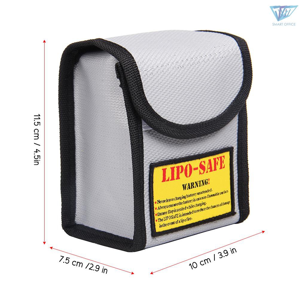 ❤STO❤ Fireproof Explosionproof Lipo Battery Guard Safe Bag Portable Heat Resistant Pouch Sack for DJI Phantom 4 Pro Battery Charge & Storage 115 * 100 * 75mm