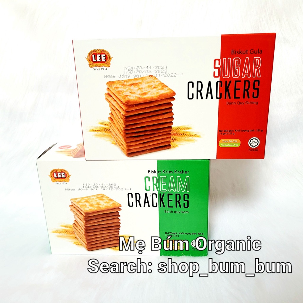 [HCM giao hóa tốc] Combo 2 hộp bánh quy giòn Cream Crackers Sunrise - Kem sữa không đường và phủ đường nhẹ - Hộp 308g