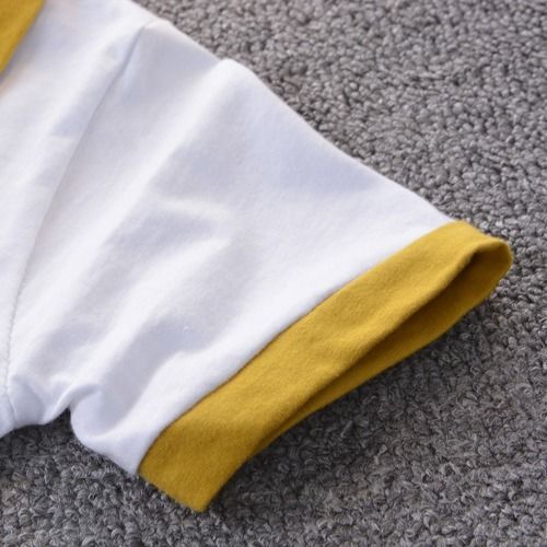 Set Áo Thun Tay Ngắn Phối Quần Short Thời Trang Cho Bé