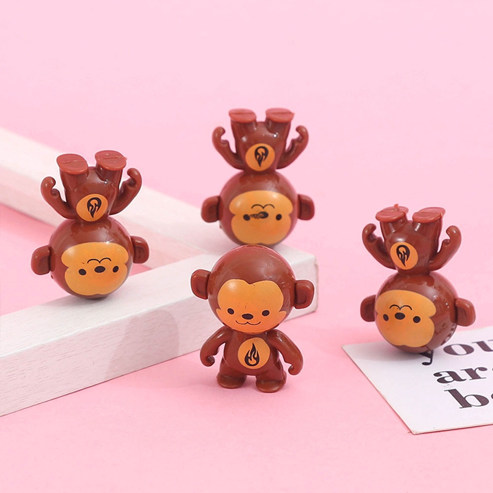 1 Đồ Chơi Con Khỉ Hoạt Hình Dễ Thương Xoay Tròn Giảm Căng Thẳng Cho Bé