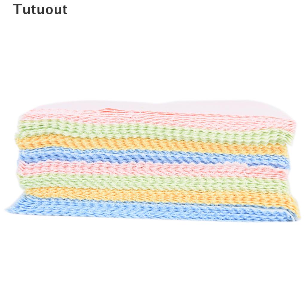 Set 10 Khăn Lau Kính / Màn Hình Điện Thoại / Ống Kính Máy Ảnh Bằng Vải Sợi Nhỏ