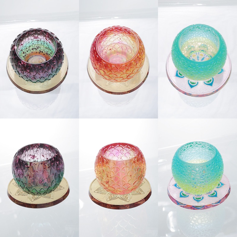 Set 6 Khuôn Silicon Làm Đế Lót Ly Thời Trang