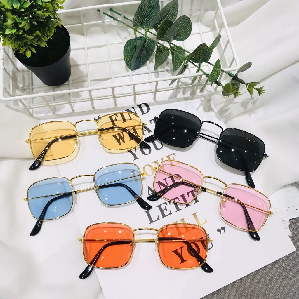 Mắt kính ulzzang AT204 hot trend💖FREESHIP💖gọng kính mát nam nữ hàn quốc siêu đẹp AH174