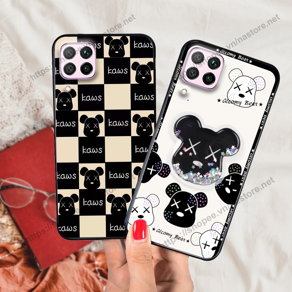 Ốp lưng Huawei Nova 7i trái tim họa tiết caro, mikey họa tiết beabrick kaws cute