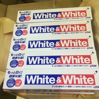 Kem đánh răng Nhật Bản - White and White trắng răng