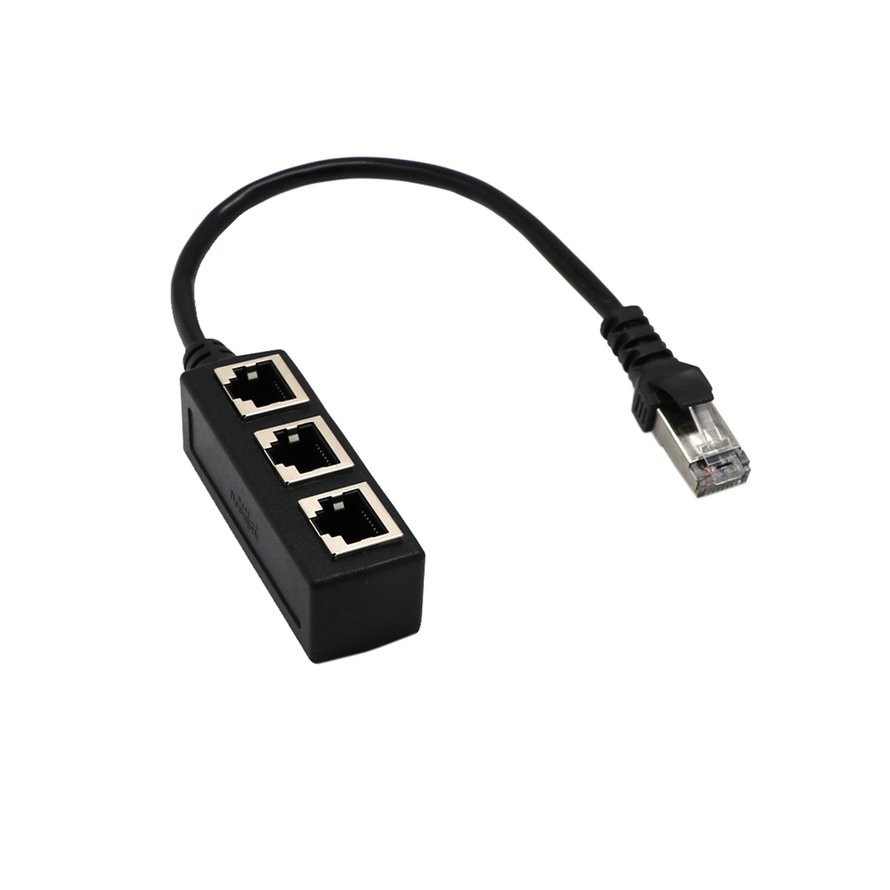 ⚡Dây Cáp Chia Cổng Mạng LAN RJ45 1 Male Sang 2 / 3 Female | BigBuy360 - bigbuy360.vn