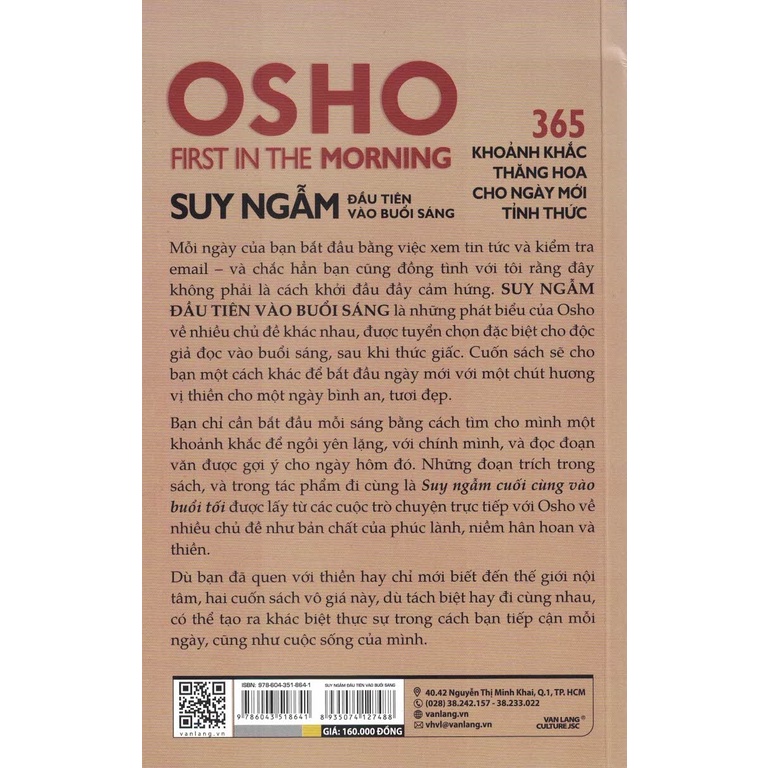 Sách - Suy Ngẫm Đầu Tiên Vào Buổi Sáng - 365 Khoảnh Khắc Thăng Hoa Cho Ngày Mới Tỉnh Thức