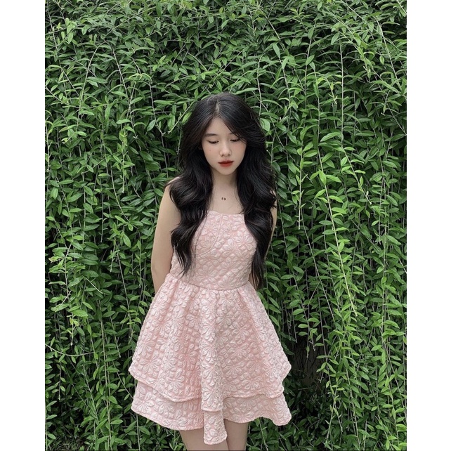 Váy dây hoa nổi Size S/M