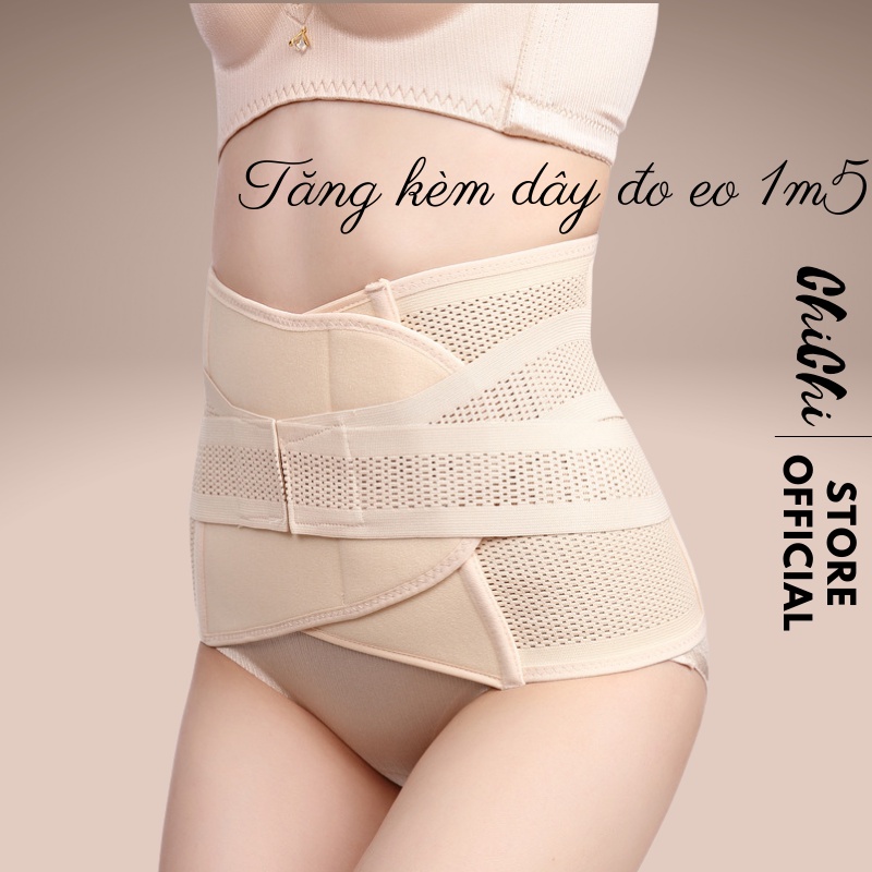 Đai Nịt Bụng Chống Cuộn Sau Sinh, Gen Nịt Bụng Dán Định Hình Giãm Mỡ Eo Thon Có Lổ Thông Hơi - Mã 3331