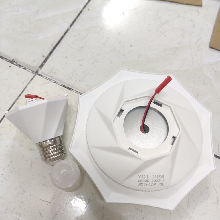 Bóng đèn led đĩa bay kim cương 24w 38w 48w 58w ánh sáng trắng