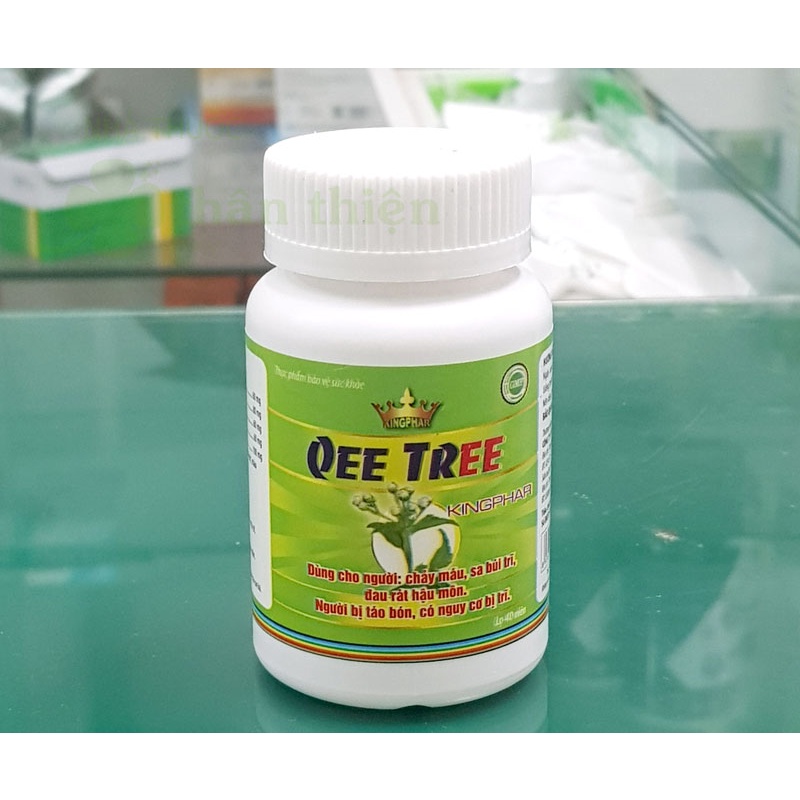 Qee Tree Kingphar – Hỗ trợ điều trị trĩ nội, trĩ ngoại, đau rát hậu môn (60 Viên)
