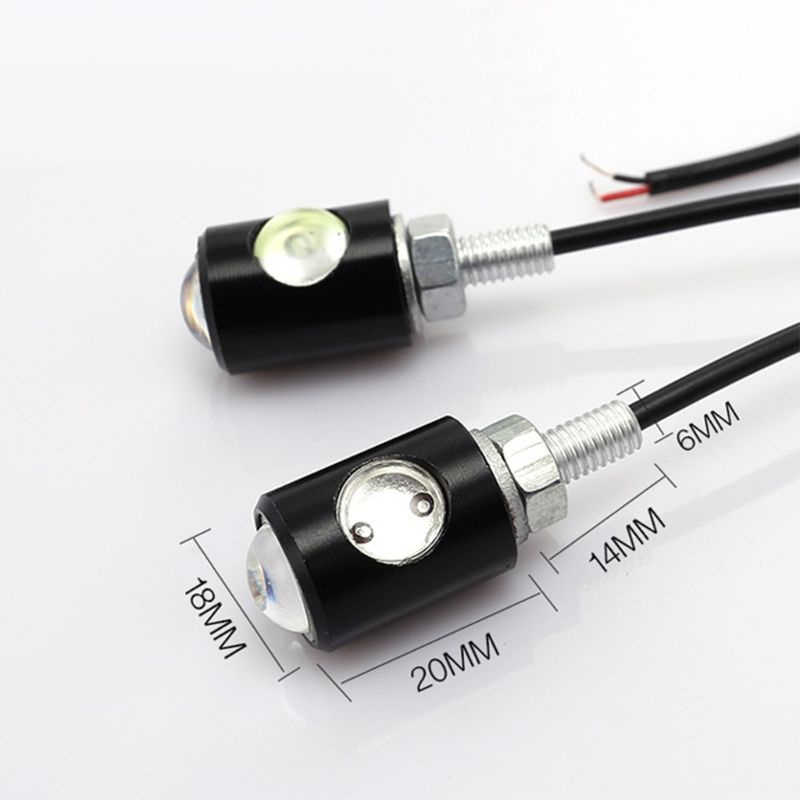 1 cặp đèn xi nhan mini hình mắt đại bàng cho xe mô tô Kawasaki Honda