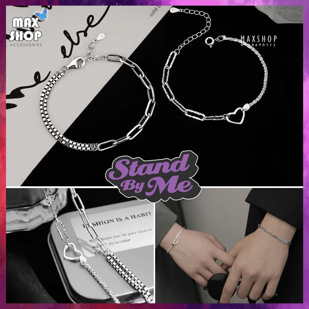 Vòng tay đôi STAND BY ME nam nữ mẫu mới cá tính