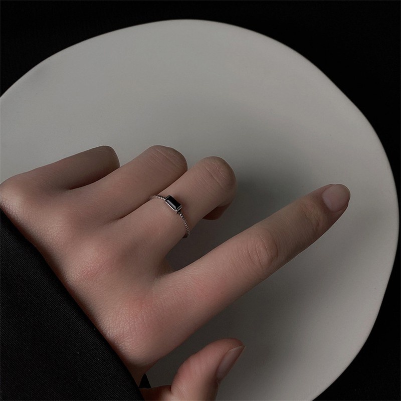 Dây Chuyền C355 Đính Đá Đen Phong Cách Hip Hop Âu Mỹ Cổ Điển Thời Trang Cho Nam Nữ