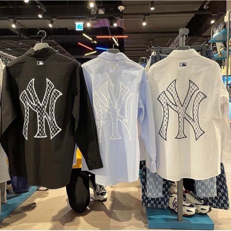Áo sơmi Ny MLB tay dài