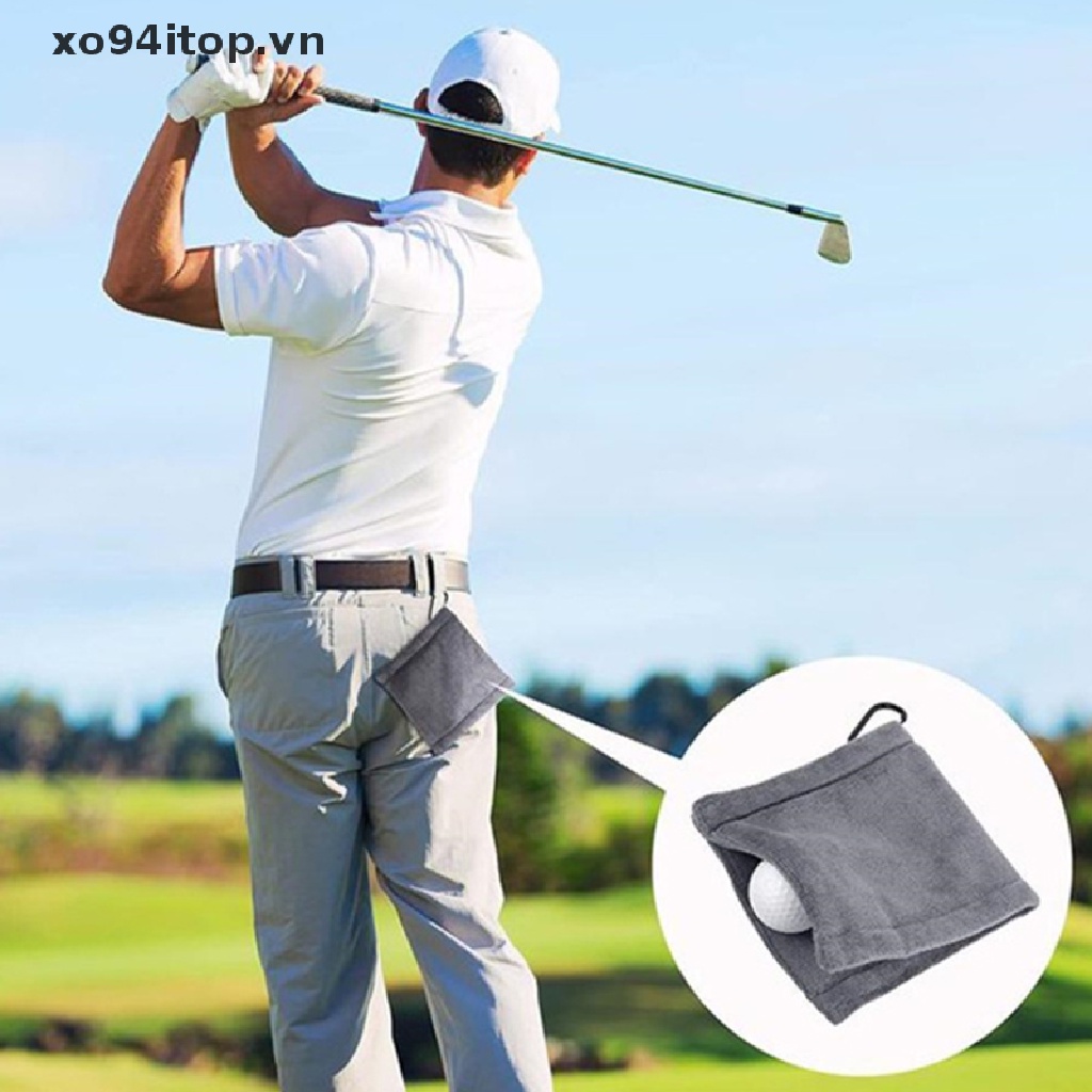 Xoitop Khăn Lau Gậy Đánh Golf Thấm Hút Nước Tốt Kèm Móc Tiện Dụng