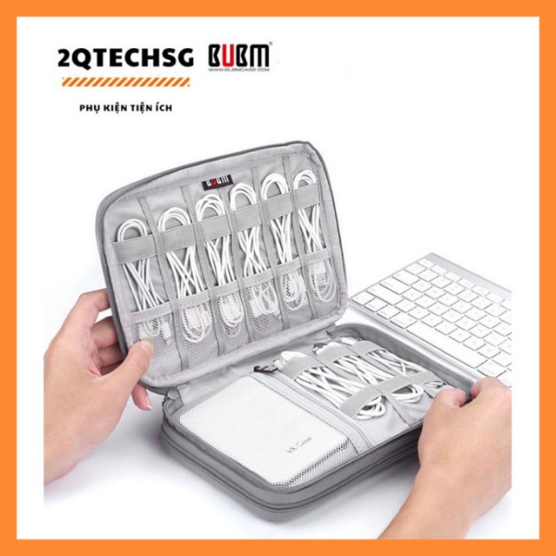 Túi BUBM đựng phụ kiện: sạc cáp, sạc dự phòng, USB và các phụ kiện cá nhân khác...